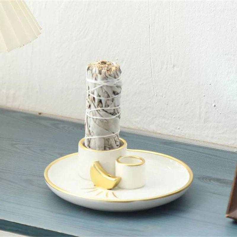 Ceramics Incenses Burners for Palo Santo Incenses Holder