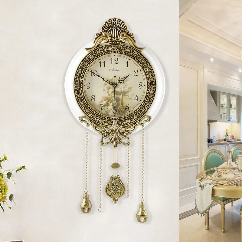 American Solid Wood Silent Swing Wall Clock
