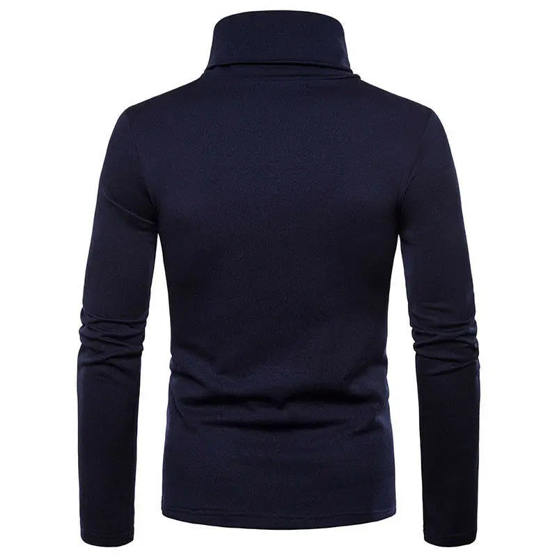 Mens Turtleneck Sweaters Casual Thermal Long Sleeve
