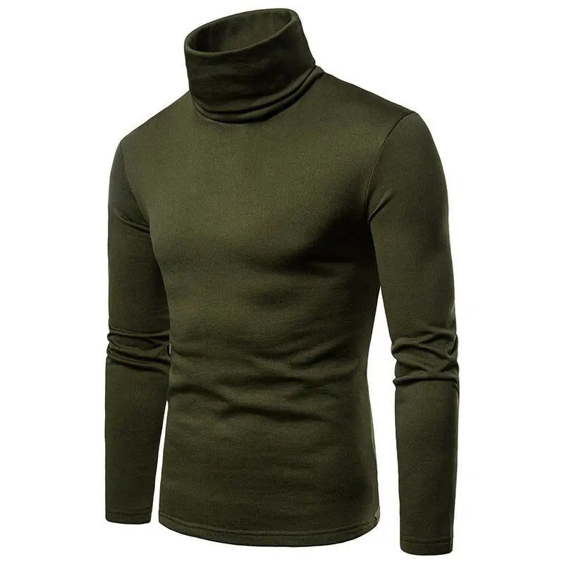 Mens Turtleneck Sweaters Casual Thermal Long Sleeve