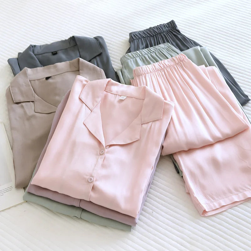 Men and Women's Cotton Silk Pajamas,