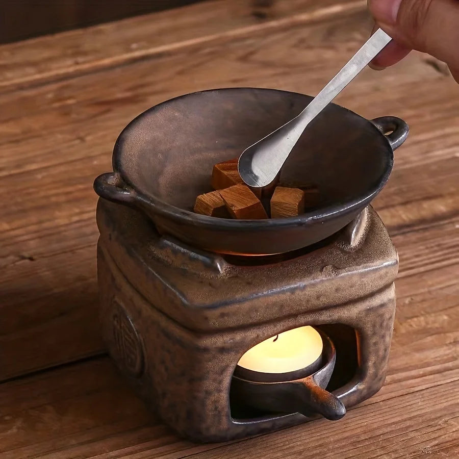 Incense burner  indoor fragrance diffuser - Japanese style tea grill incense burner