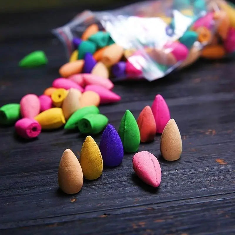 Mixed Waterfall Smoke Backflow Natural Incense Cone