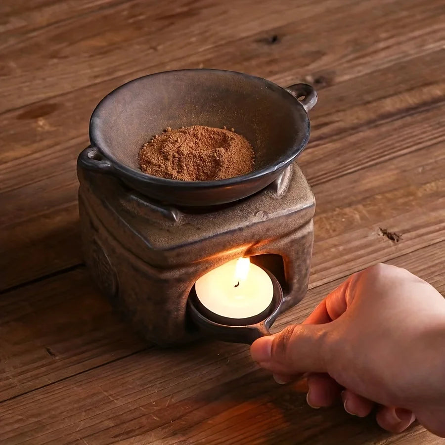 Incense burner  indoor fragrance diffuser - Japanese style tea grill incense burner
