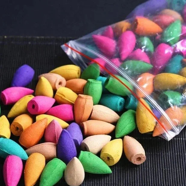 Mixed Waterfall Smoke Backflow Natural Incense Cone