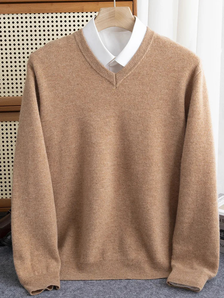 Cashmere V-Neck Pullover