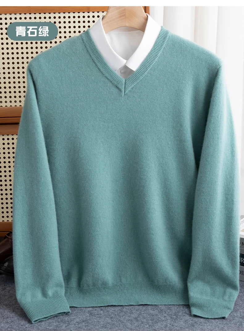 Cashmere V-Neck Pullover