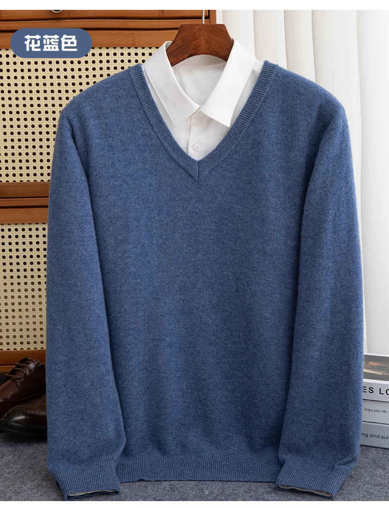 Cashmere V-Neck Pullover