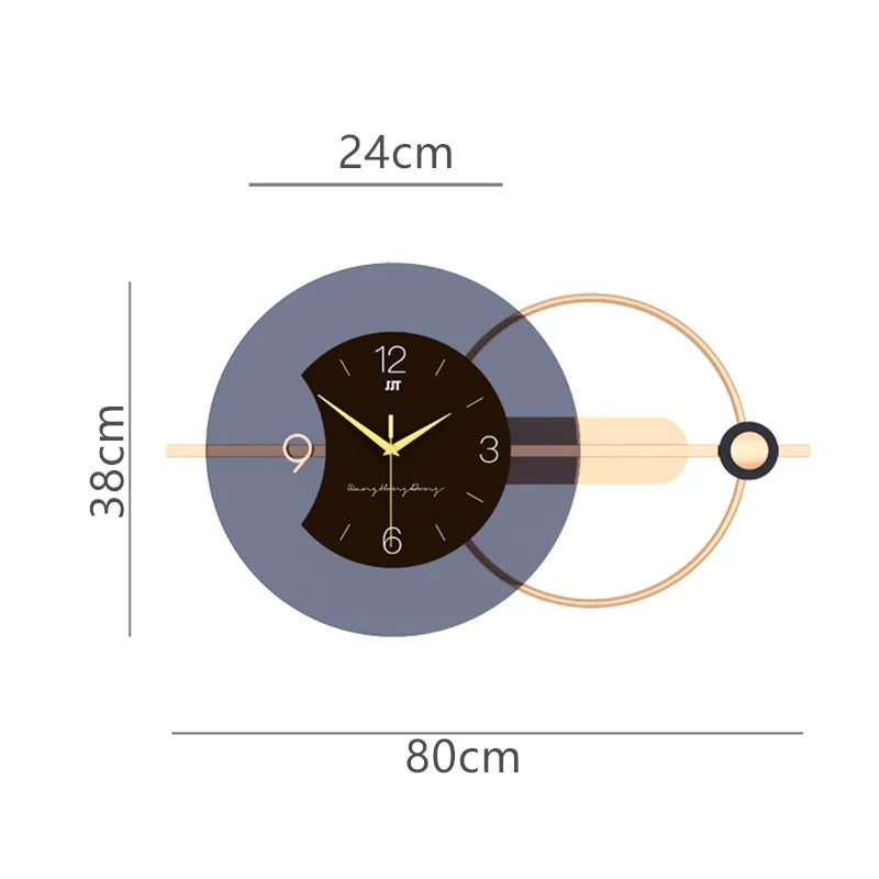 Wall Clock Double-layer Modern Design