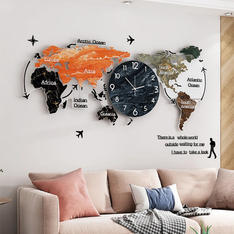 New Hot Unique Acrylic Wall Clock 3D