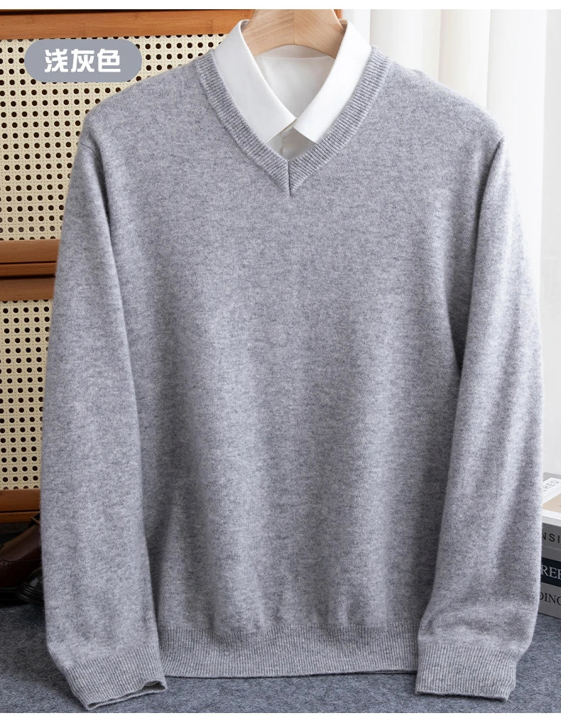 Cashmere V-Neck Pullover