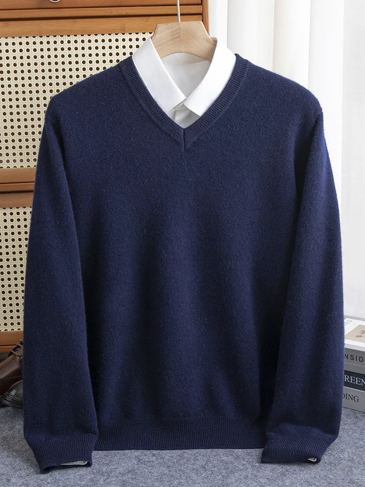 Cashmere V-Neck Pullover