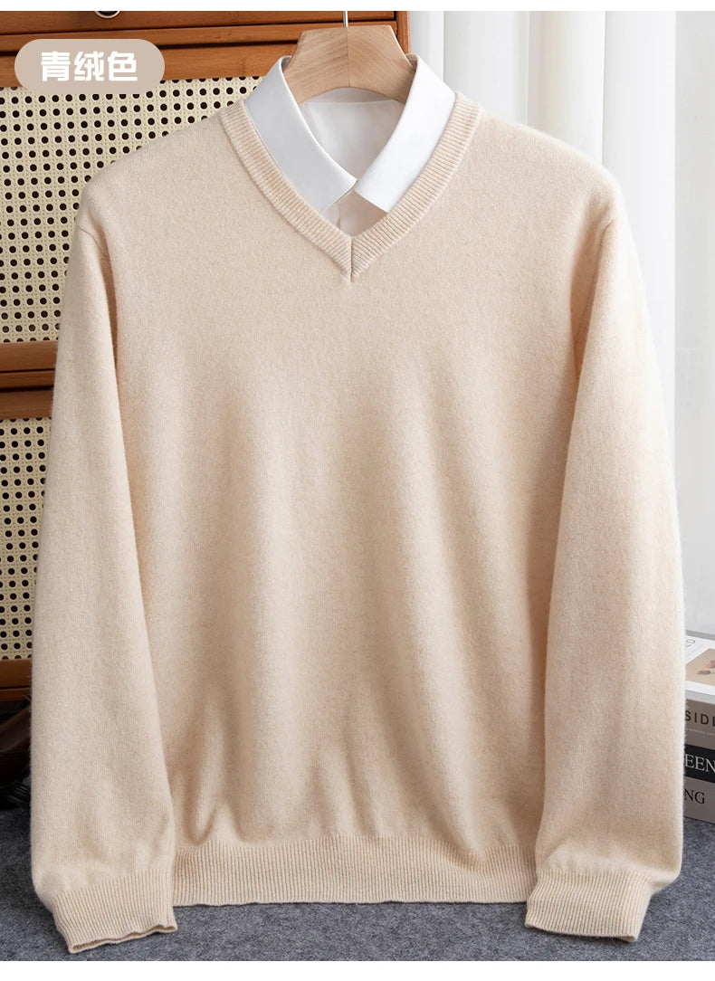 Cashmere V-Neck Pullover