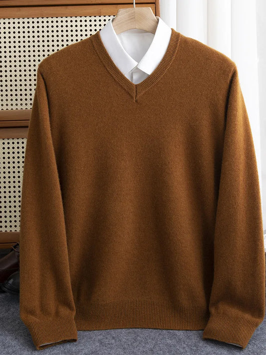 Cashmere V-Neck Pullover