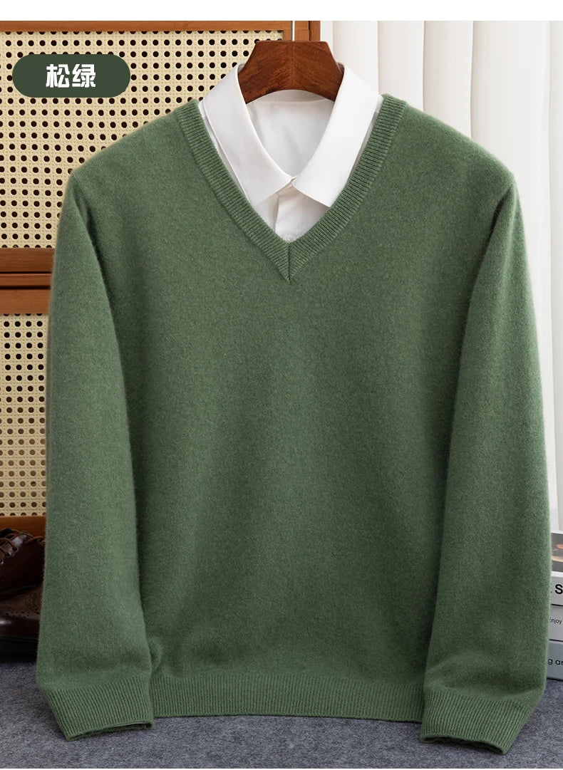 Cashmere V-Neck Pullover