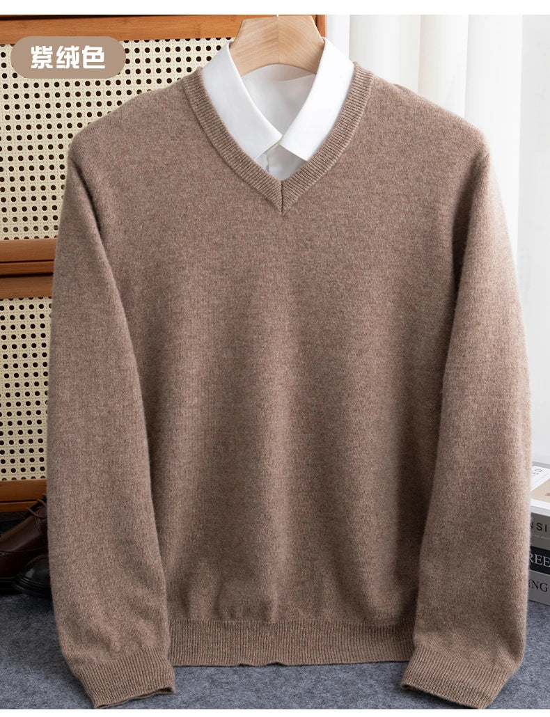 Cashmere V-Neck Pullover