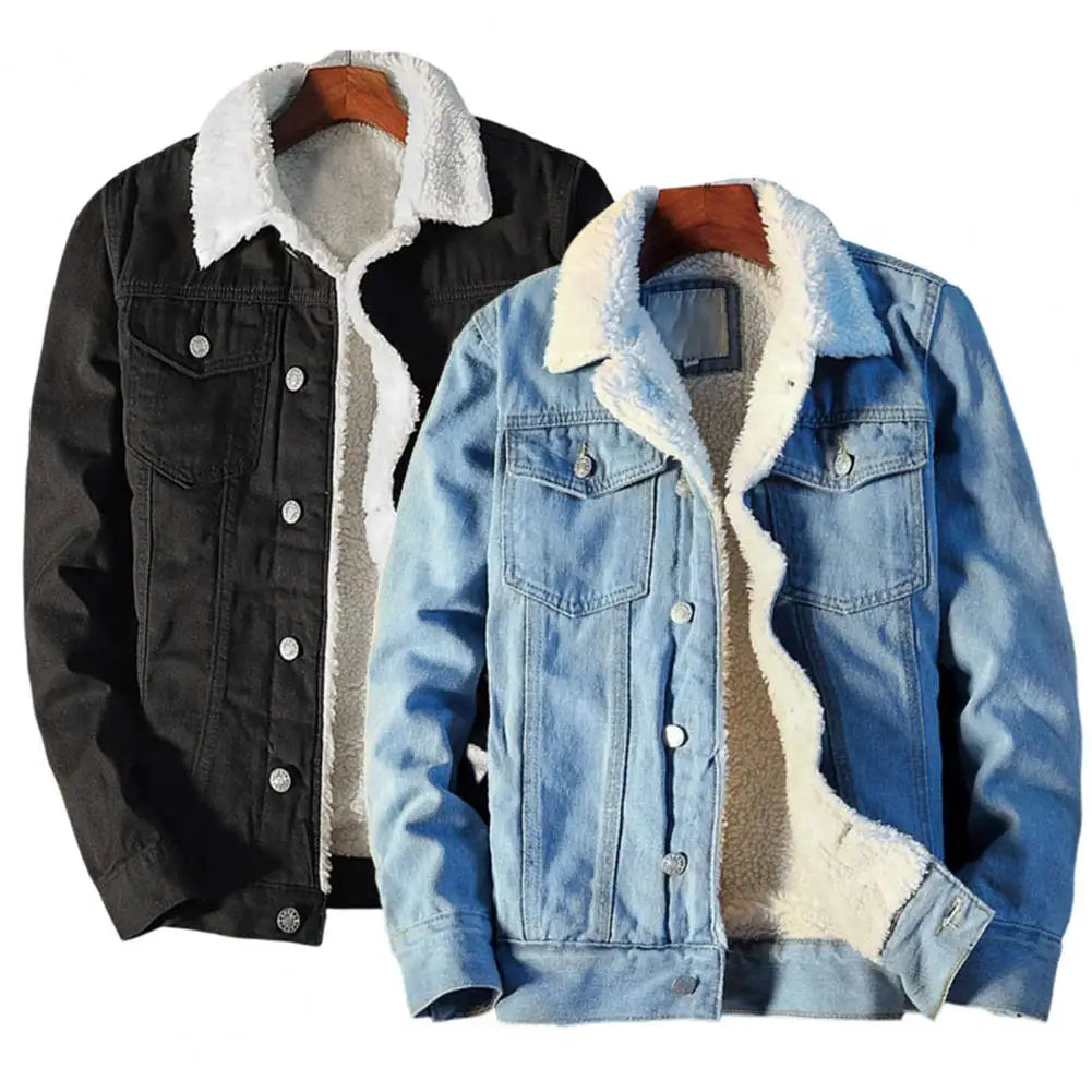 Men Winter Denim Inner Fleece