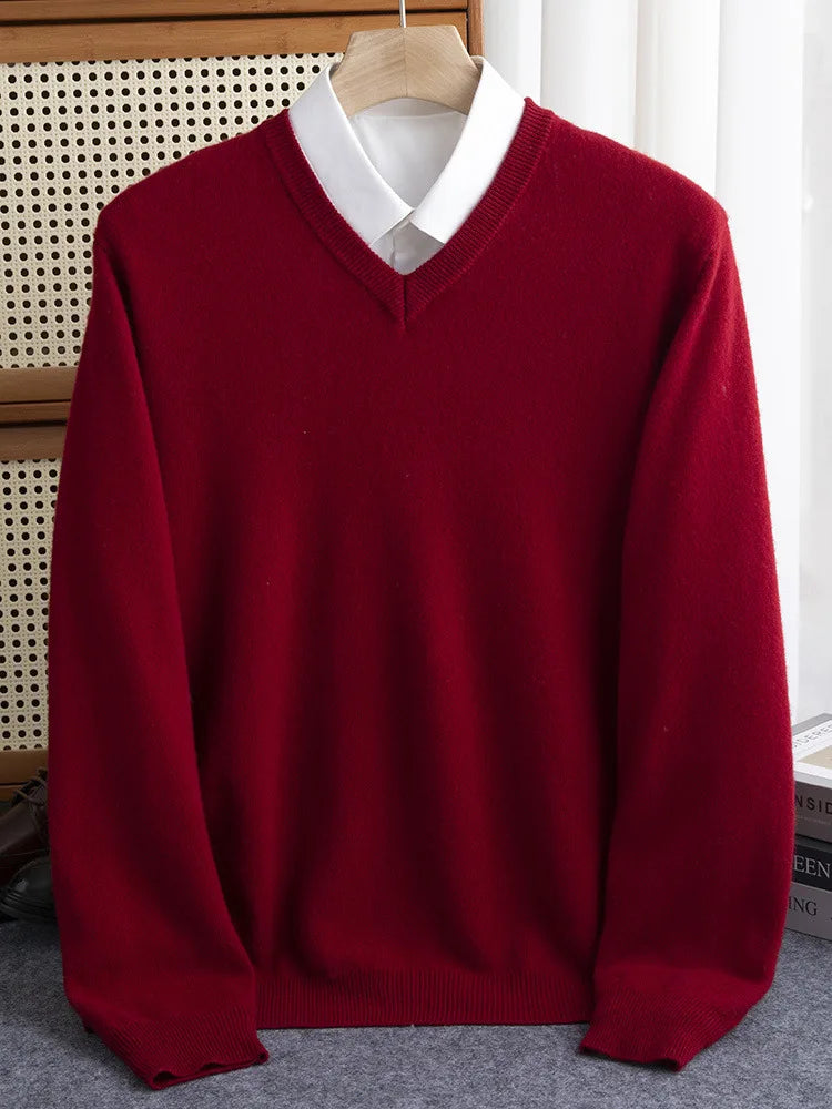 Cashmere V-Neck Pullover