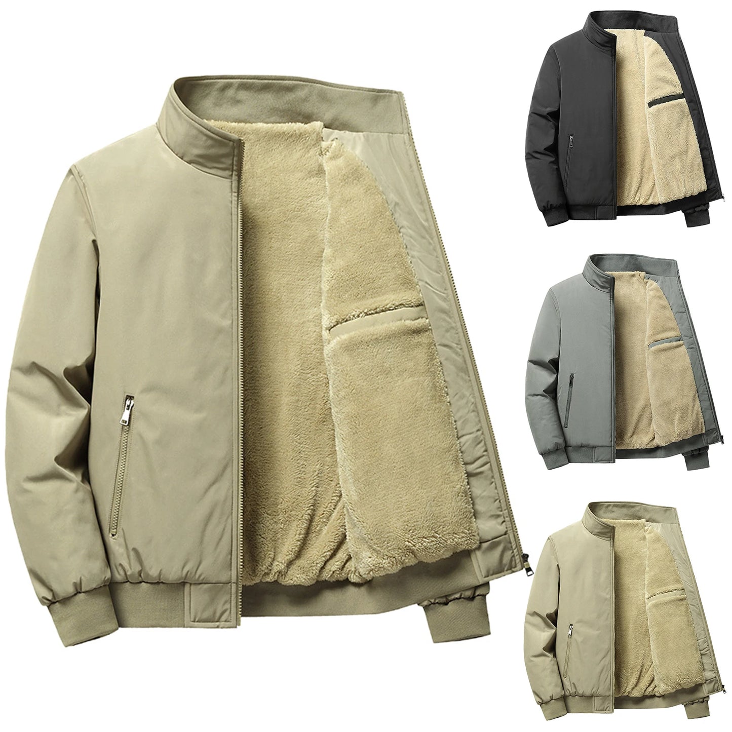 Men Winter Denim Inner Fleece